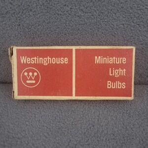 Vintage‎ Westinghouse 12V No 1895 Miniature Light Bulbs 2 CP Candle Power